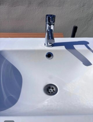 Mueble de baño doble seno madera