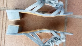 Sandalias Ñiu Ñiu Talla 41 Flores Azules