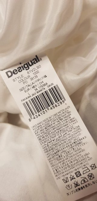 Vestido Desigual Blanco y Negro