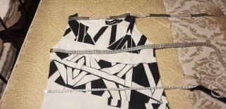 Vestido Desigual Blanco y Negro