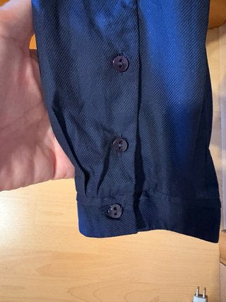 Camisa Uterqüe azul marino mujer