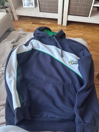 Sudadera Safa azul y blanca