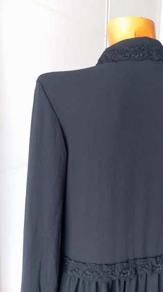 Vestido negro corte baby doll
