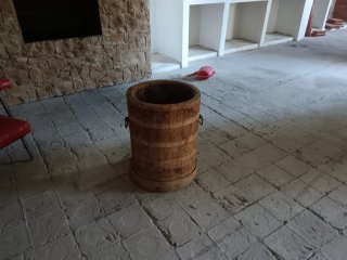 Barril de heladería de madera