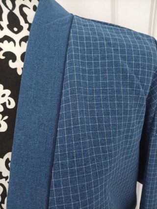 Bata de hombre azul