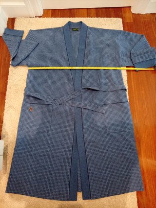 Bata de hombre azul