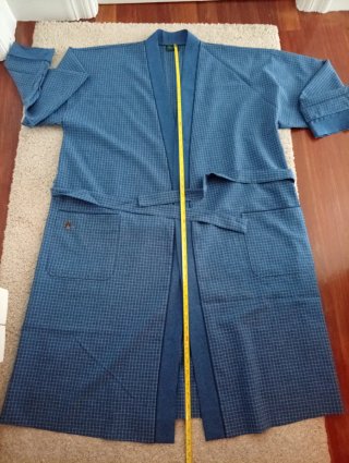 Bata de hombre azul