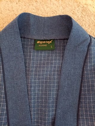 Bata de hombre azul