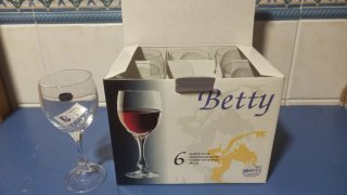 Set 6 Copas Cristal Bohemia Betty