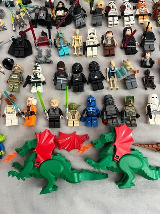 Lote LEGO Star Wars, Marvel, DC, Ninjago, etc