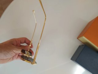Gafas Louis Vuitton Doradas y Grises