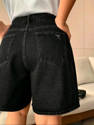 Shorts vaqueros Shein Dazy Plus negros