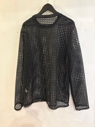 Camiseta Malla Transparente Negra Talla XXL