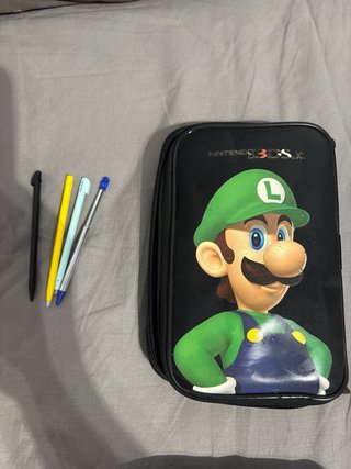 Nintendo 3DS XL Azul + Cargador, Estuche y Juegos