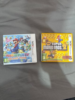 Nintendo 3DS XL Azul + Cargador, Estuche y Juegos