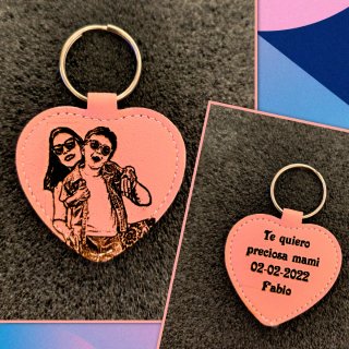 Llavero de cuero personalizado