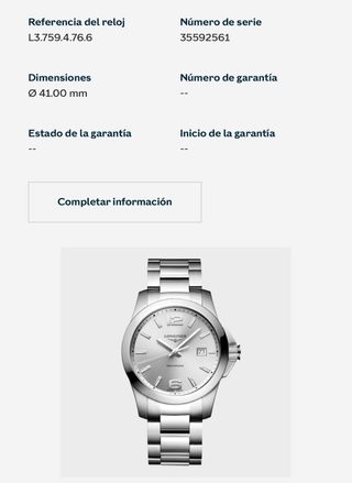 Reloj Longines Conquest L3.759.4 Hombre