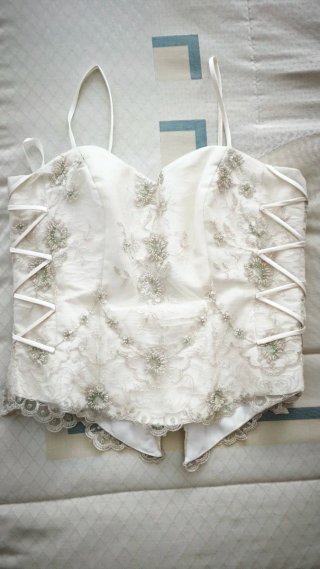Vestido Novia + Chal/Velo + Sandalias