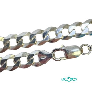 Cadena Plata 925 Barbada Ancha 50cm 30,80g