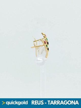 035-04-00646  PENDIENTES ORO 18K CIRCONITAS