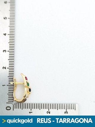 035-04-00646  PENDIENTES ORO 18K CIRCONITAS