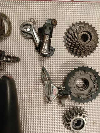 Lote componentes bicicleta Shimano