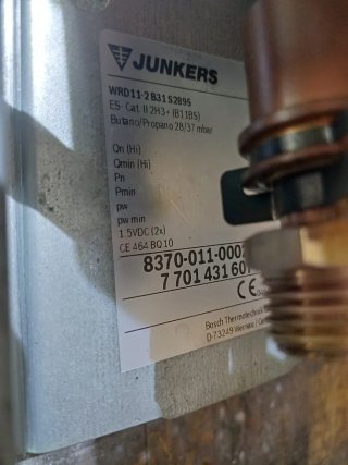 Junkers WRD11-2 B31 Calentador Butano