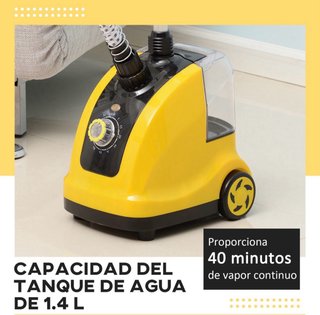 Plancha de vapor vertical amarilla