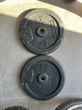 Discos de pesas Domyos 10 kg (22 lbs)