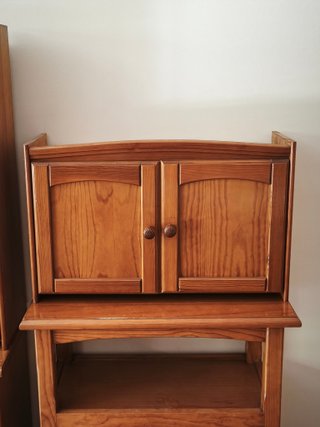 Mueble apilable pino macizo 5 piezas