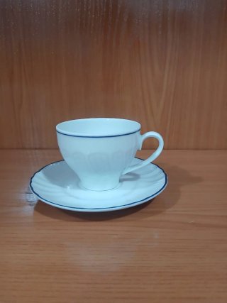 Juego 5 Tazas con Platos Porcelana 640513971