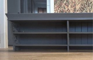 Preciosa Estantería Ikea doble balda gris