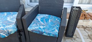Conjunto Muebles Jardín Ratán Negro