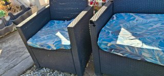 Conjunto Muebles Jardín Ratán Negro