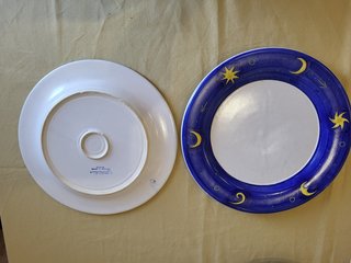 2 Pratos Estanzuela 28cm Lua e Estrelas