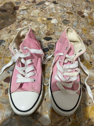Zapatillas Altas Rosas y Blancas