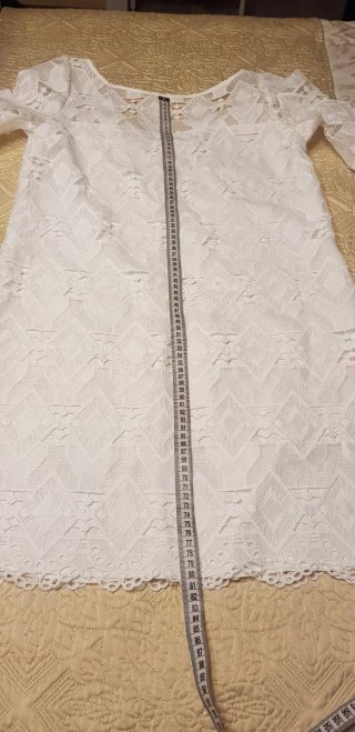 Vestido Pedro del Hierro blanco encaje