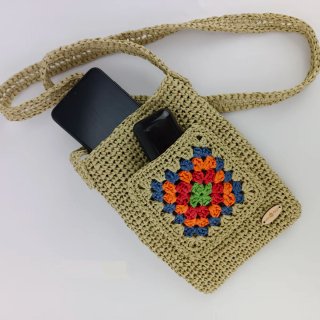 Bolso crochet pequeño estilo cartera