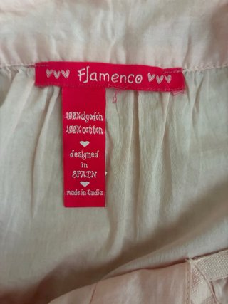 Vestido Flamenco Rosa Talla Única