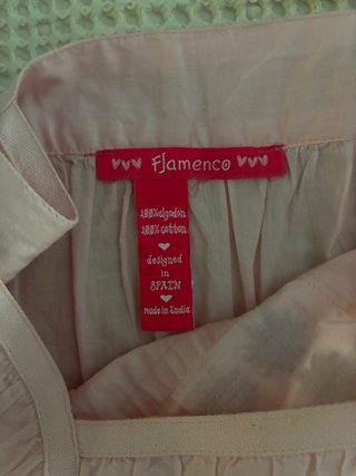 Vestido Flamenco Rosa Talla Única