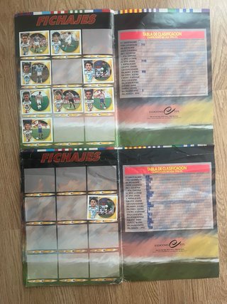 2 Álbumes Fútbol Liga 94-95