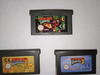 Donkey Kong Country 1, 2 e 3 GBA Repros