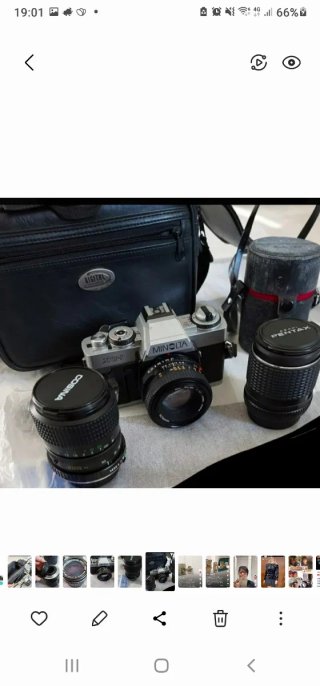 Kit Minolta XG-1 Premium + 2 Objetivos + bolsa