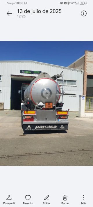 Cisterna inoxidable ADR