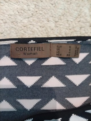 Camiseta CORTEFIEL Talla S Estampado Triángulos