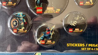 Pegatinas con relieve LEGO Marvel Super Heroes 2