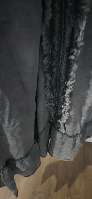 Vestido gris talla única con detalles