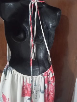 Vestido largo estampado floral Talla L