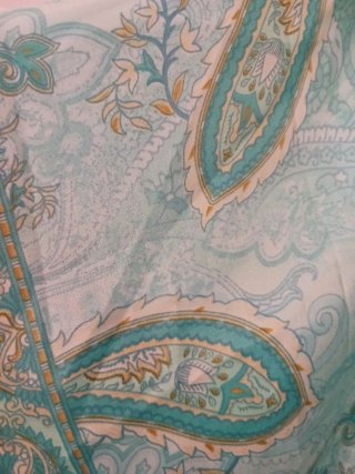 Kimono seda turquesa vintage India