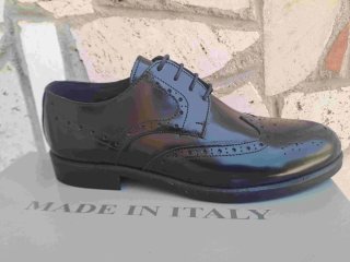 Scarpe uomo pelle 40 eleganti nere italy